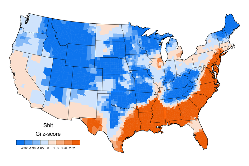 Illustration for article titled How People Swear Across the U.S., Mapped